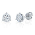Fancy Cut Lab Created White Sapphire Four Pair Earring Set in Sterling Silver