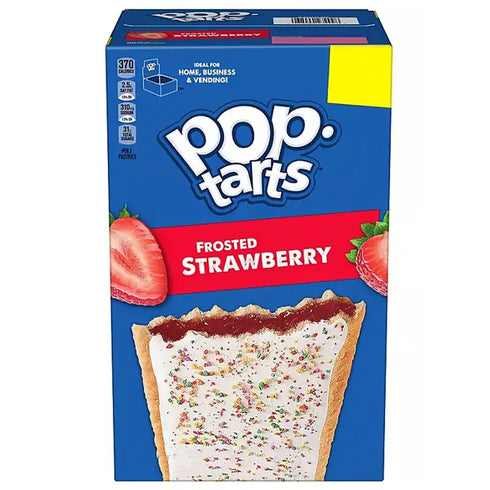 Pop-Tarts Frosted Strawberry, 48 Count - Sweet Strawberry Filling, Frosted Pastry, Perfect for Breakfast, Snacking, or On-the-Go, Large Pack, Baked with Real Fruit