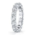 Lab Created White Sapphire Full Eternity Band in 14K Gold