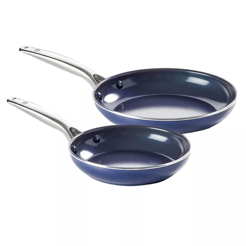 Blue Diamond Non-Stick Frying Pan Set with Diamond-Infused Coating