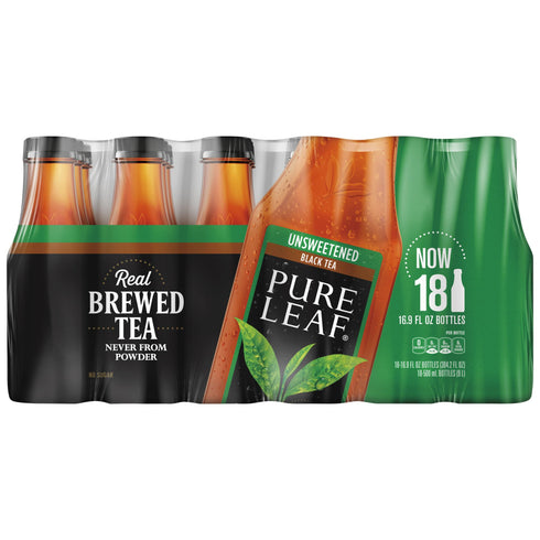 Lipton Pure Leaf Unsweetened Iced Black Tea, 18 pk./16.9 oz.
