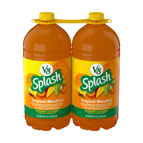V8 Splash Tropical Blend Flavored Juice Beverage, Bottles, 2 pk./96 fl. oz.