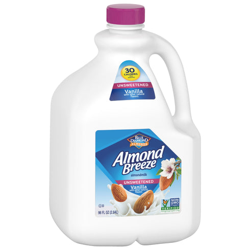 Blue Diamond Almond Breeze Unsweetened Vanilla Almondmilk, 96 fl. oz.