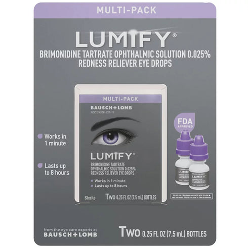 Lumify Redness Reliever Eye Drops, 2 Pack