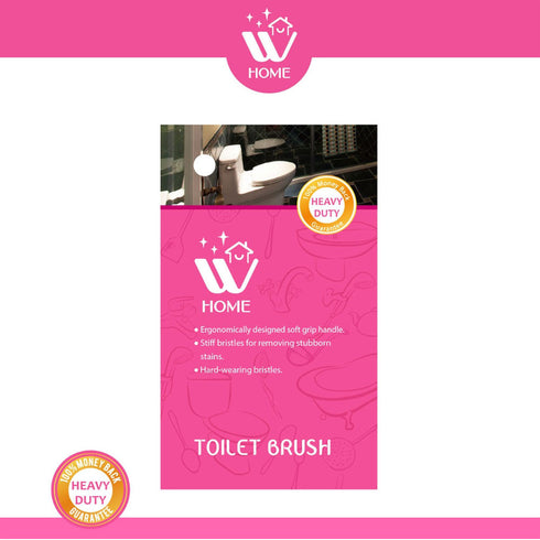 3 Count WBM Modern Toilet Brush with Holder - Bathroom Cleaning Accessory - Non-Electric, No Dead Corner Design for Easy Cleaning