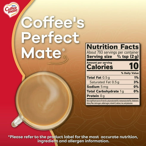Nestlé Coffee-mate Powdered Creamer, Original, 56 oz