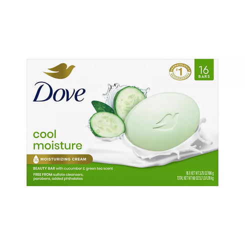 Dove Beauty Bar Cool Moisture, 16 ct