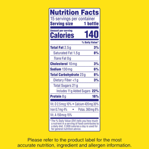 Nestle Nesquik Chocolate Low-Fat Milk Bottles, 15 ct./8 oz.