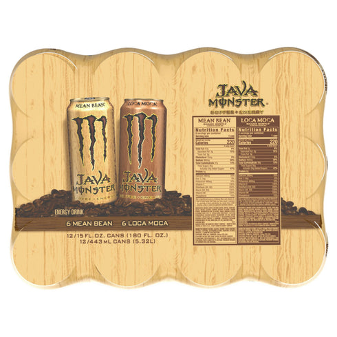 Java Monster Variety Pack, 12 ct./15 fl. oz.