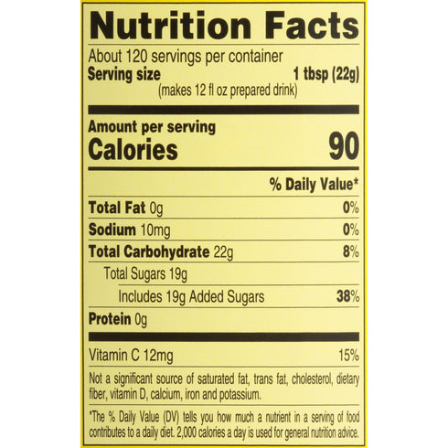 4C Lemonade Drink Mix, 13.2 oz.