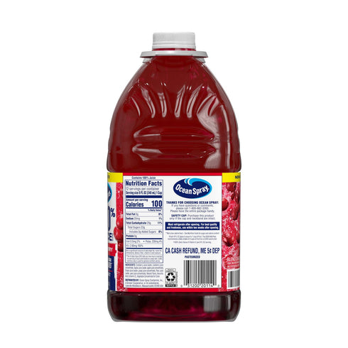 Ocean Spray 100% Juice Cranberry Juice Blend, 2 pk./96 fl. oz.