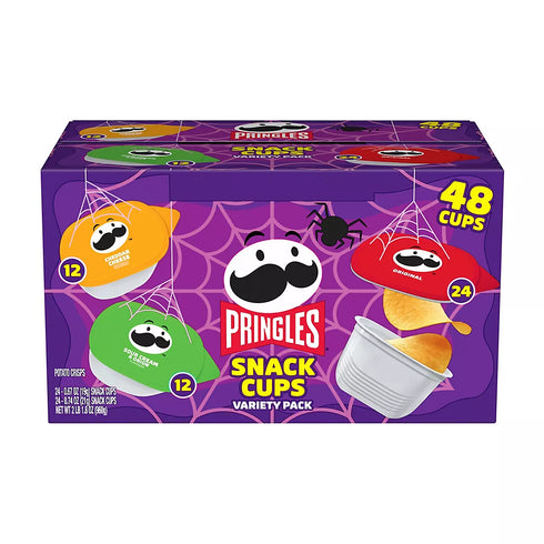 Pringles Halloween Snack Stacks Variety Pack, 48 Count | Assorted Flavors | Individually Wrapped Chips