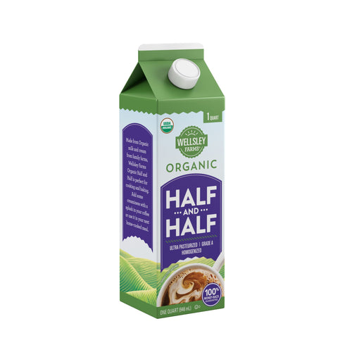 Wellsley Farms Organic Half And Half, 32 oz.