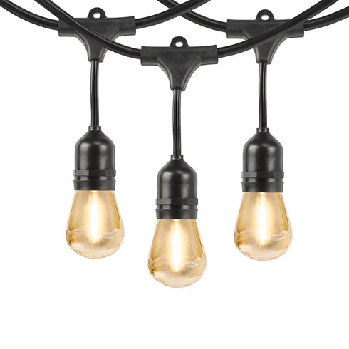 Feit Electric 36' LED String Lights – 18-Socket Outdoor/Indoor Energy-Efficient Decorative Lighting