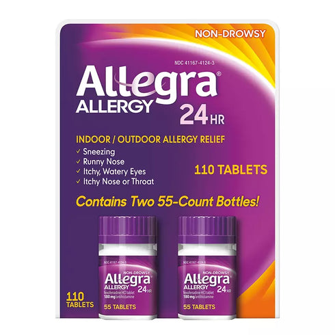 Allegra Allergy Non-Drowsy Tablets, 110 ct