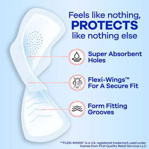 Always Infinity FlexFoam Pads Size 2 Heavy Absorbency with Wings Unscented