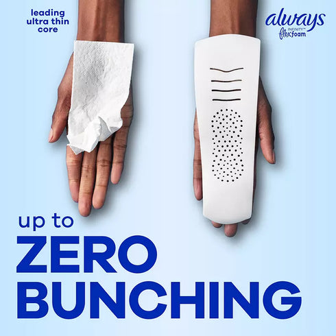 Always Infinity FlexFoam Pads Size 2 Heavy Absorbency with Wings Unscented