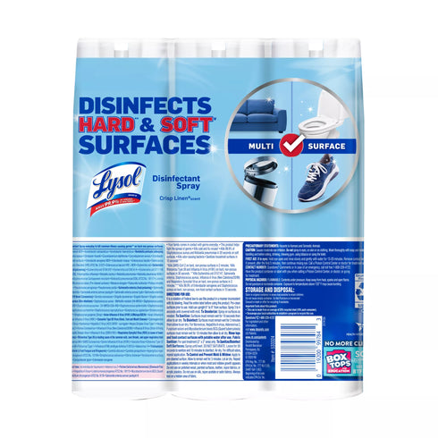 Lysol Disinfectant Spray - Crisp Linen, 3 pk./19 oz.