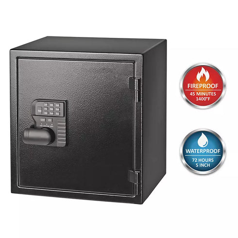 Fortress Medium Fireproof Waterproof Personal Safe with Electronic Lock