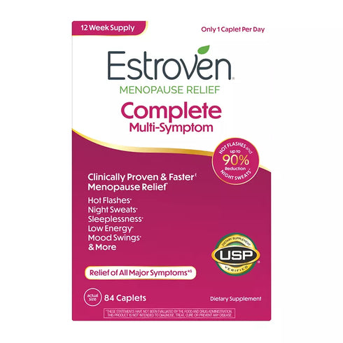 Estroven Complete Multibenefit Menopause Relief Supplement, 84 Count