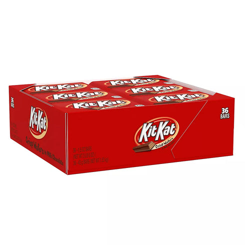 Kit Kat Full Size Milk Chocolate Wafer Candy Bars – Crisp Wafers in Smooth Milk Chocolate, 36 Count (1.5 oz Each)