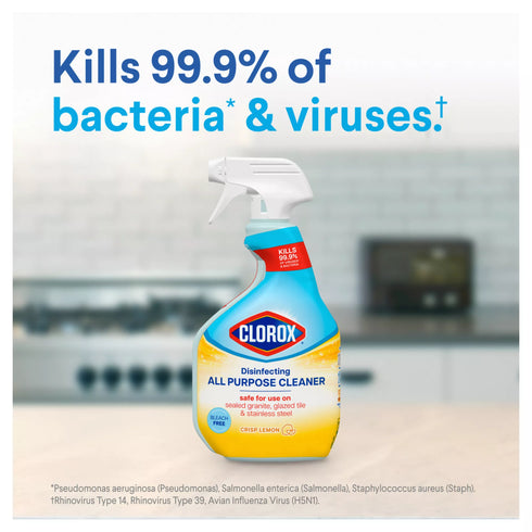Clorox Disinfecting All Purpose Cleaner - Crisp Lemon, 32 oz. Spray & 180 oz. Refill