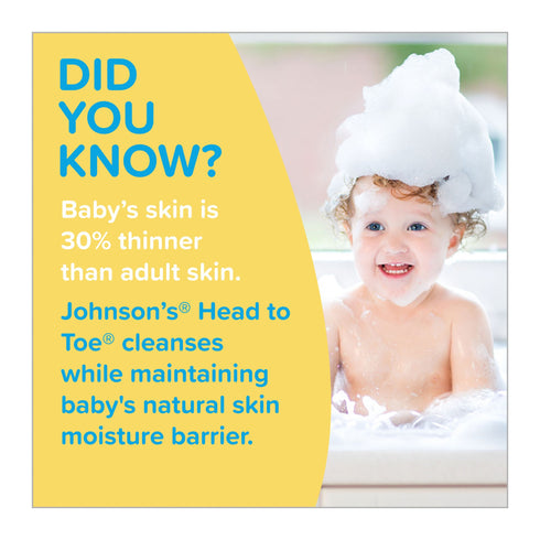 Johnson's Head-To-Toe Tear-free Gentle Baby Wash & Shampoo, 33.8 fl. oz