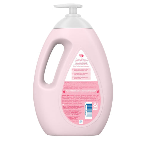 Johnson's Moisturizing Pink Baby Lotion with Coconut Oil, 33.8 fl. oz