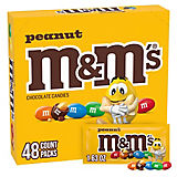 M&M’s Peanut Chocolate Candy Bulk Pack, Full-Size Candy Bars, Bulk Box, 48 Count