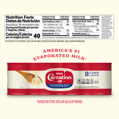 Carnation Evaporated Milk, 8 ct./12 oz.