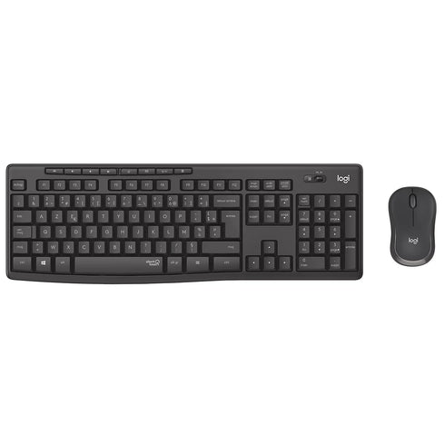 Logitech MK295 Silent Wireless Keyboard and Mouse Combo – Graphite, Quiet Touch Keys & Smooth Wireless Performance