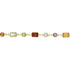 Multi-Gemstone Station Necklace in 14K Gold