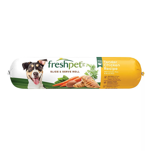 Freshpet Select Slice & Serve Roll Tender Chicken Recipe Dog Food, 1 lb.