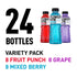 Powerade Zero Variety Pack Electrolyte Sports Drink, Bottles, 24 pk./20 fl. oz.
