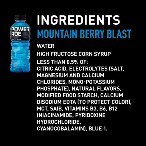 Powerade Variety Pack Electrolyte Sports Drink, Bottles, 24 pk./20 fl. oz.