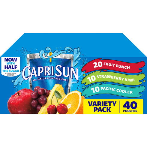 Capri Sun Flavored Juice Drink Blend Variety Pack, 40 ct./6 fl. oz.