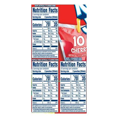 Kool-Aid Jammers Soft Drink Variety Pack, 40 pk./6 fl. oz.