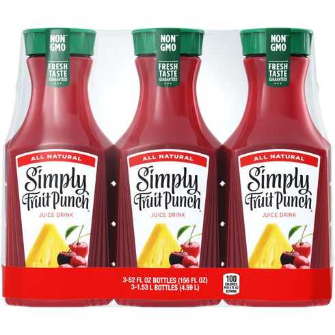 Simply Fruit Punch, Bottles, 3 pk./52 fl. oz.