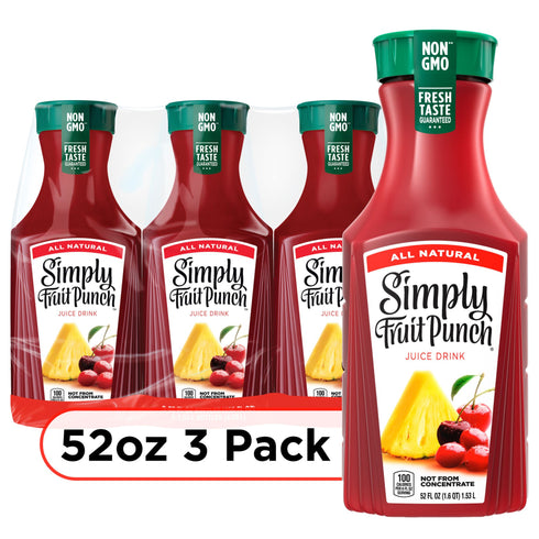 Simply Fruit Punch, Bottles, 3 pk./52 fl. oz.