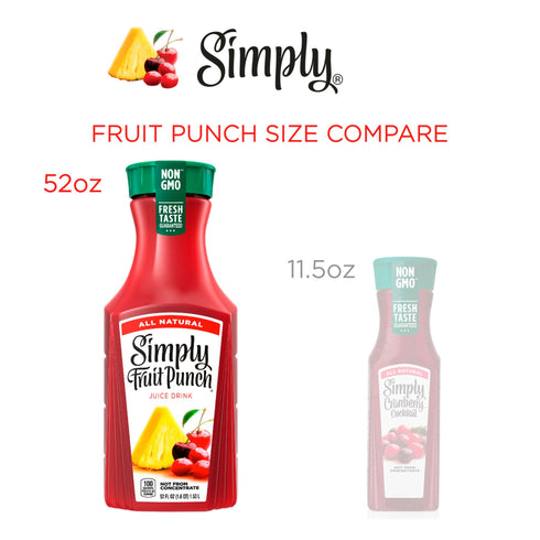 Simply Fruit Punch, Bottles, 3 pk./52 fl. oz.
