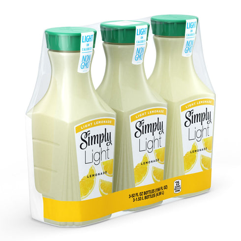 Simply Light Lemonade, Bottles, 3 pk./52 fl. oz.