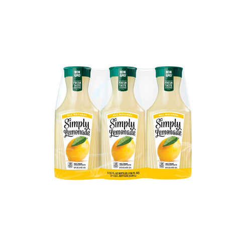 Simply Lemonade, All Natural Non-GMO, 3 pk./52 fl. oz.