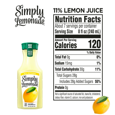 Simply Lemonade, All Natural Non-GMO, 3 pk./52 fl. oz.