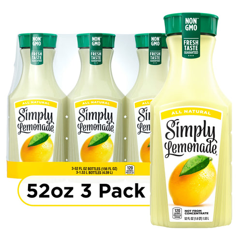 Simply Lemonade, All Natural Non-GMO, 3 pk./52 fl. oz.