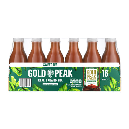 Gold Peak Sweetened Iced Tea, Bottles, 18 pk./16.9 fl. oz.