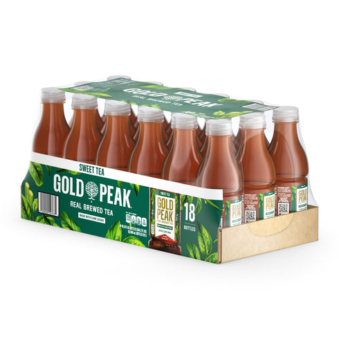 Gold Peak Sweetened Iced Tea, Bottles, 18 pk./16.9 fl. oz.