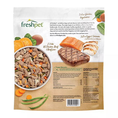 Freshpet Healthy & Natural Dog Food - Fresh Multi Protein Recipe, 3 lbs.