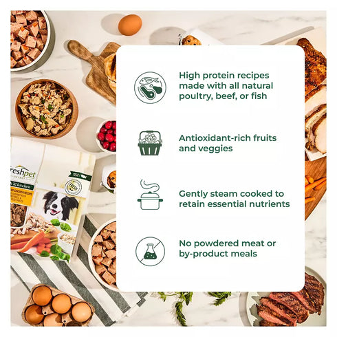 Freshpet Healthy & Natural Dog Food - Fresh Multi Protein Recipe, 3 lbs.