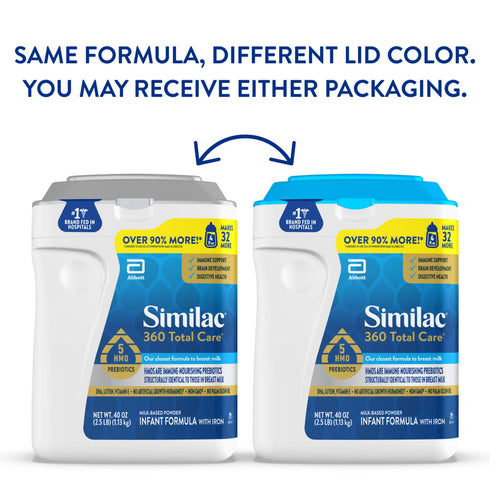 Similac 360 Total Care Infant Formula Powder, 40 oz.