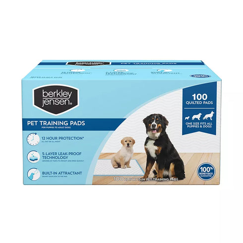 Berkley Jensen Pet Training Pads | Ultra Absorbent, Leak Protection, Odor Control